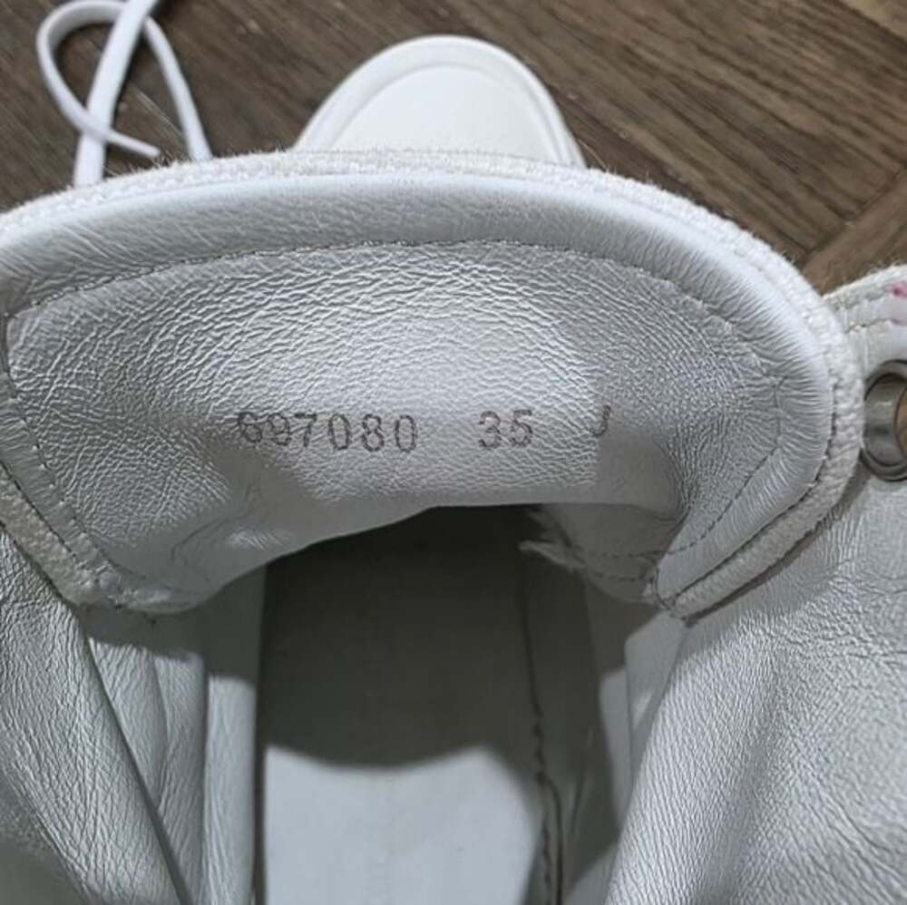 Alexander McQueen White Tread Slick Chunky Platform HighTop Boots Size 5 / EU 35 - Picture 7 of 9